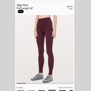 Lululemon Align 7/8 Pant